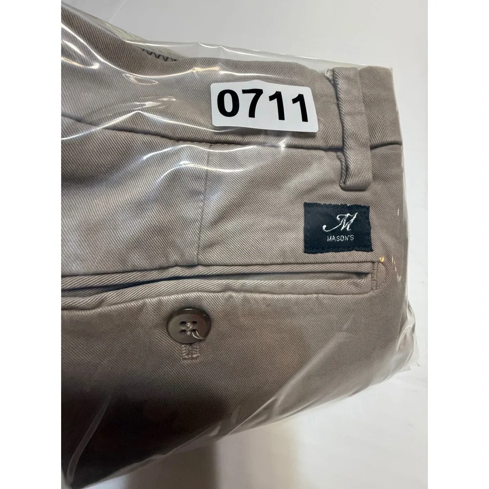 Masons Forte Dei Marmi New York Chinos Mens 50 Khaki Tan Slim Fit Pants Italy